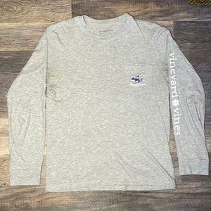 Vineyard Vines Skiing Long-Sleeve Pocket T-Shirt (Mens XS)